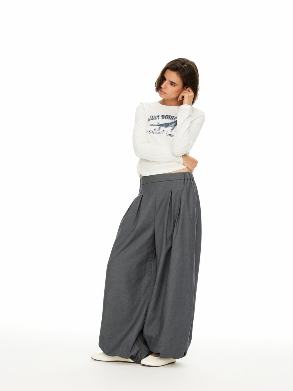 Oversized Balloon Cargo Pants