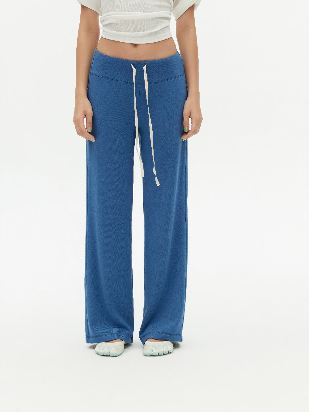 Berlin Blue Modal Soft Cropped Sweatshirt Set