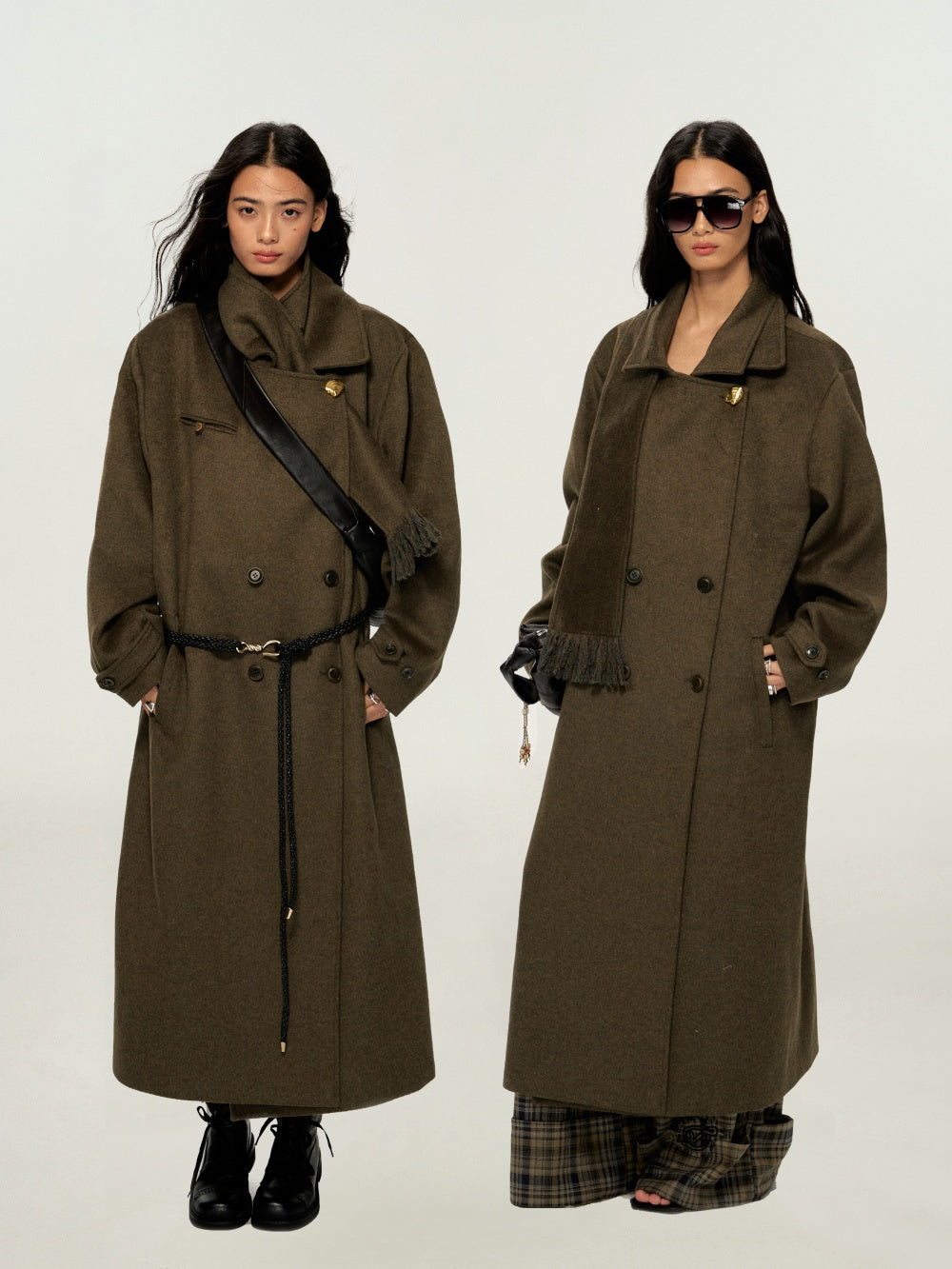 Long woolen coat