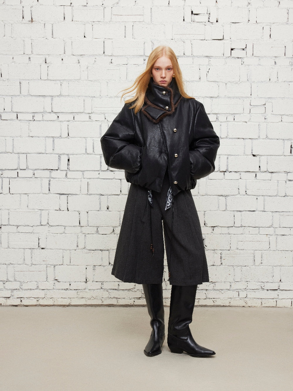 Three-Color Down Jacket