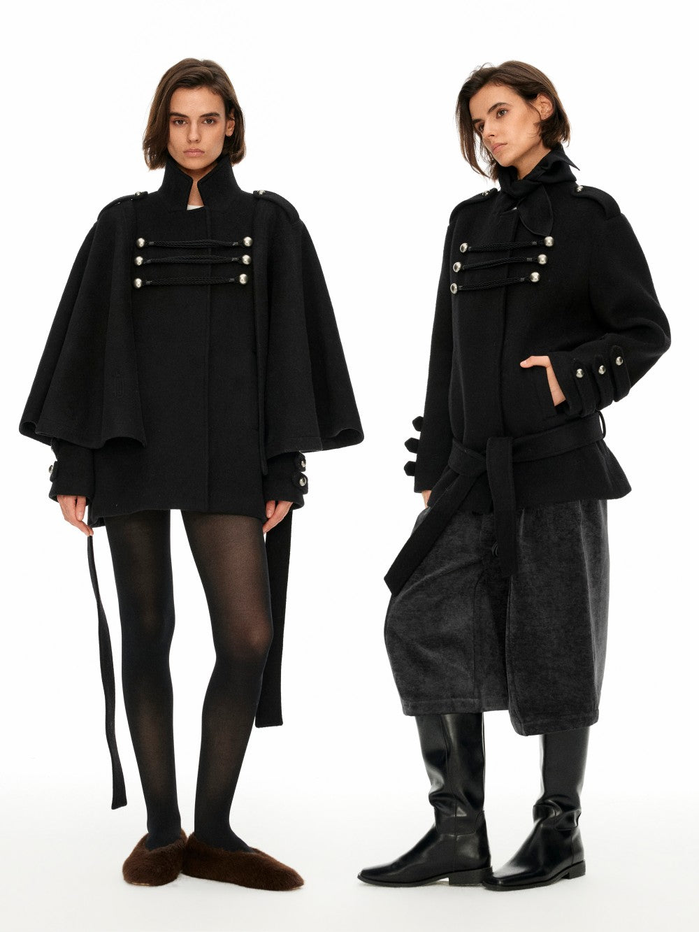 Napoleon Wool Cape Coat