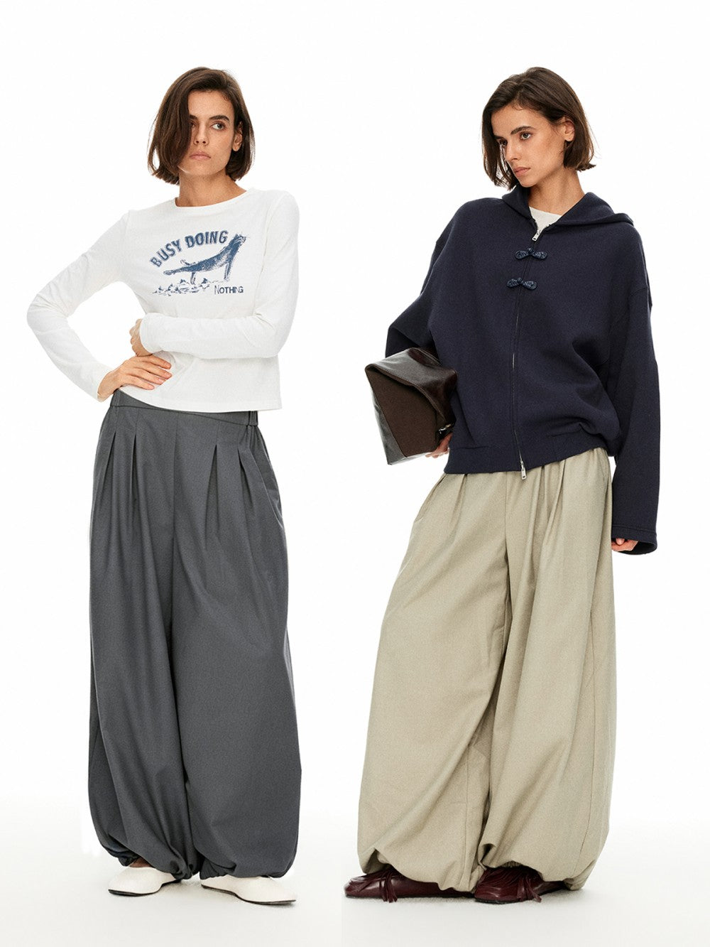 Oversized Balloon Cargo Pants