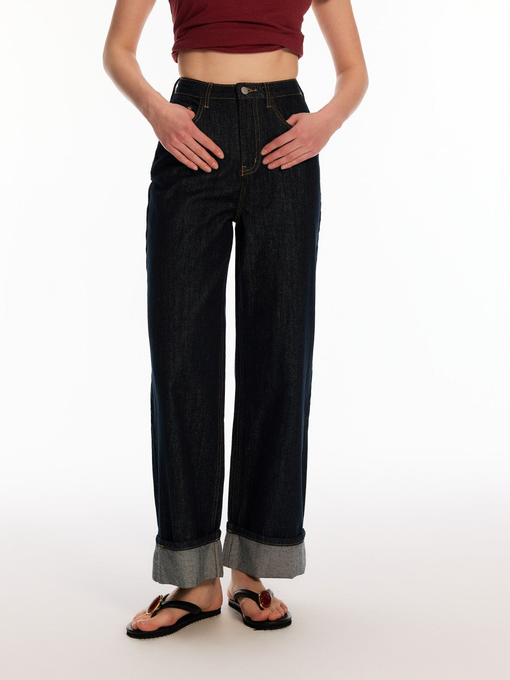 Vintage straight-leg jeans