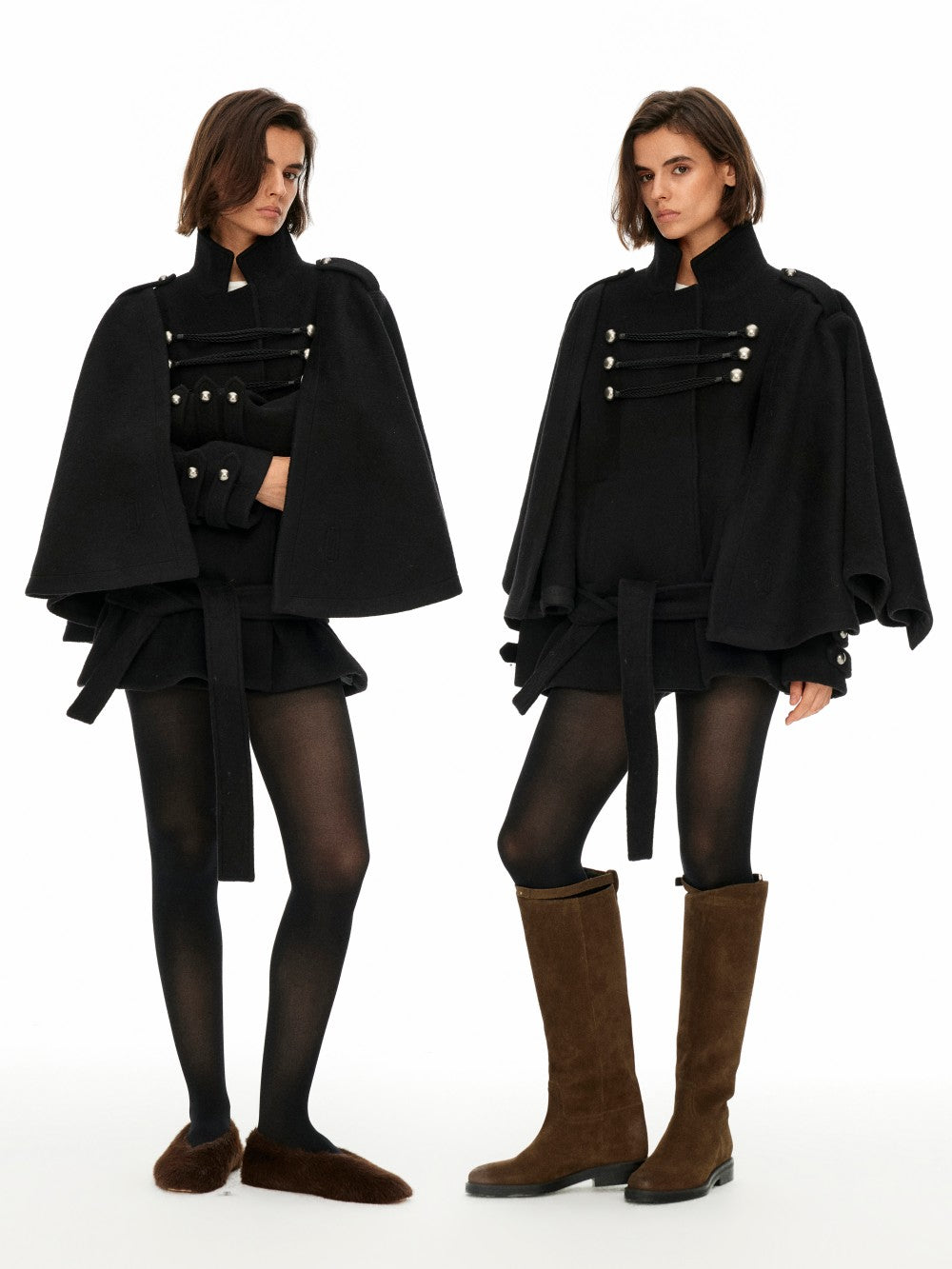 Napoleon Wool Cape Coat