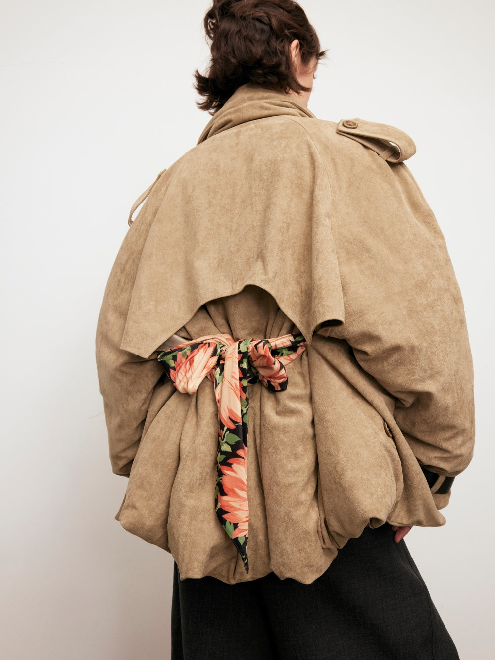 Bathrobe-style overcoat