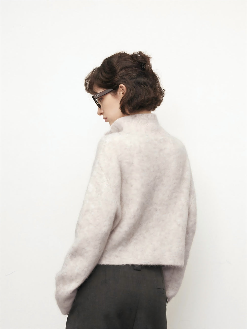 Mohair and wool cardigan