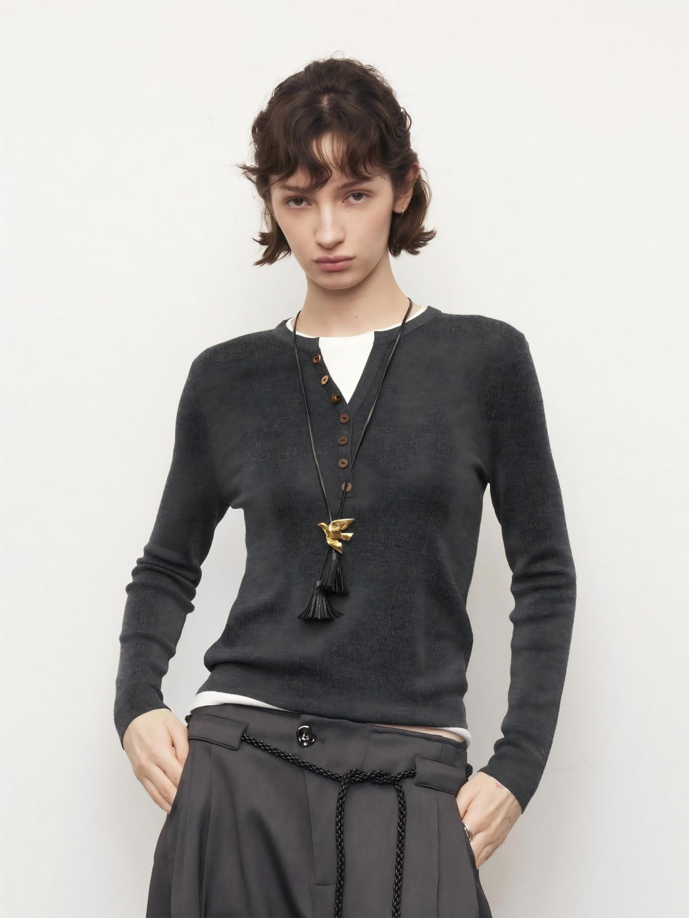 Wool knitted sweater