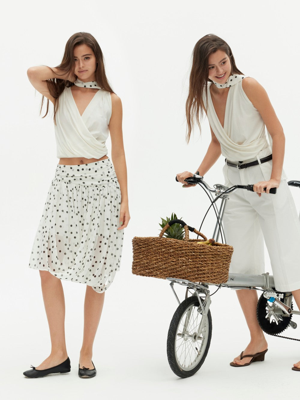 Acetate Tencel Sash Strap Tank Top