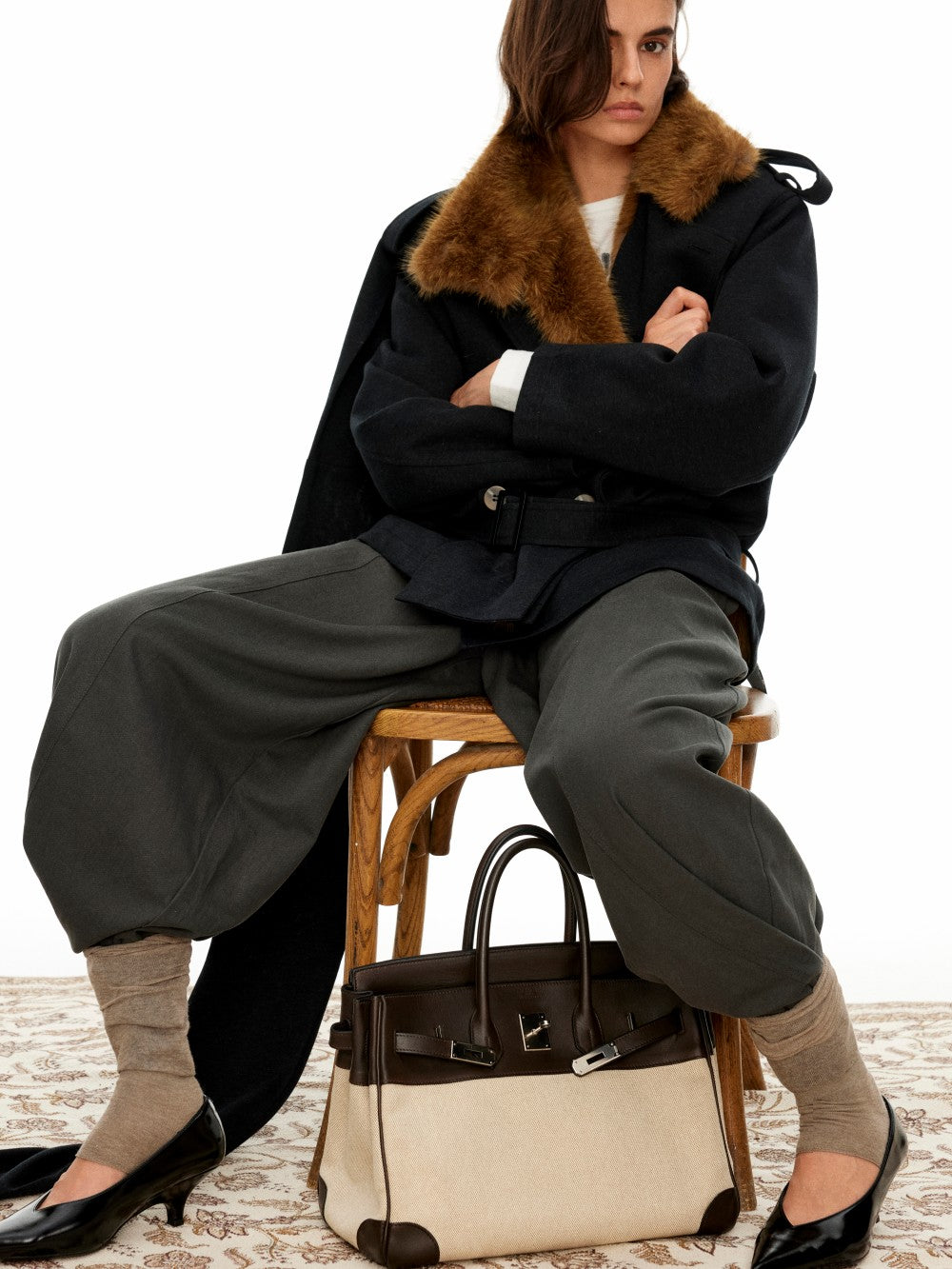 Long-staple Cotton Oversized Puffer Jacket