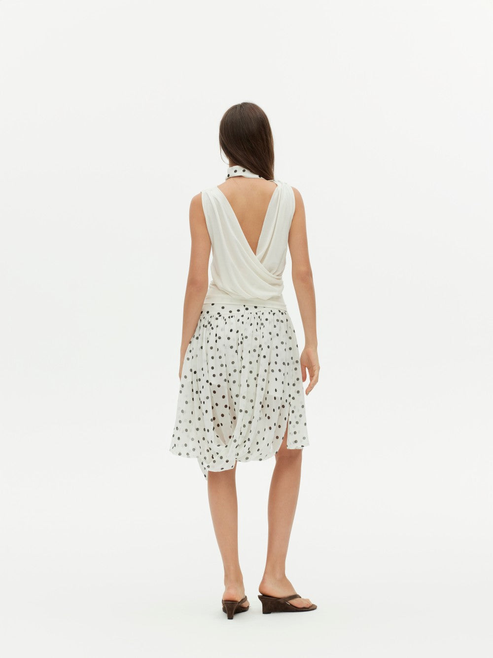 Acetate Tencel Sash Strap Tank Top