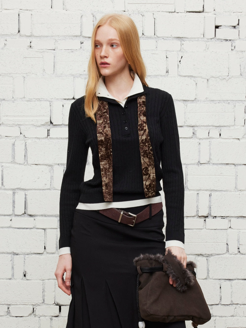 Two-piece knitted tops