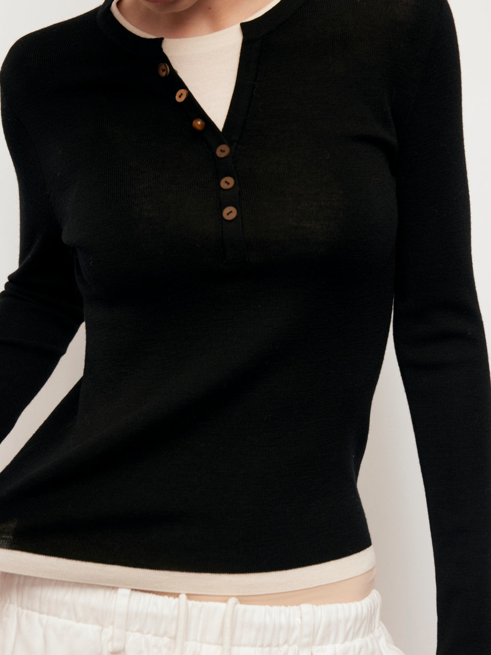 Wool knitted sweater