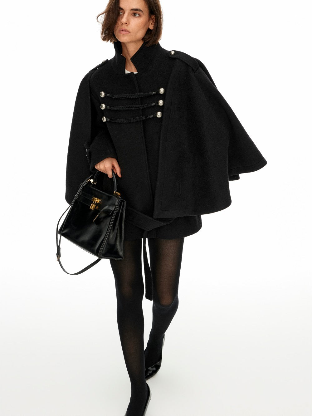 Napoleon Wool Cape Coat