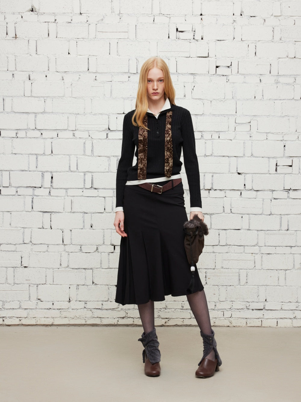 Two-piece knitted tops