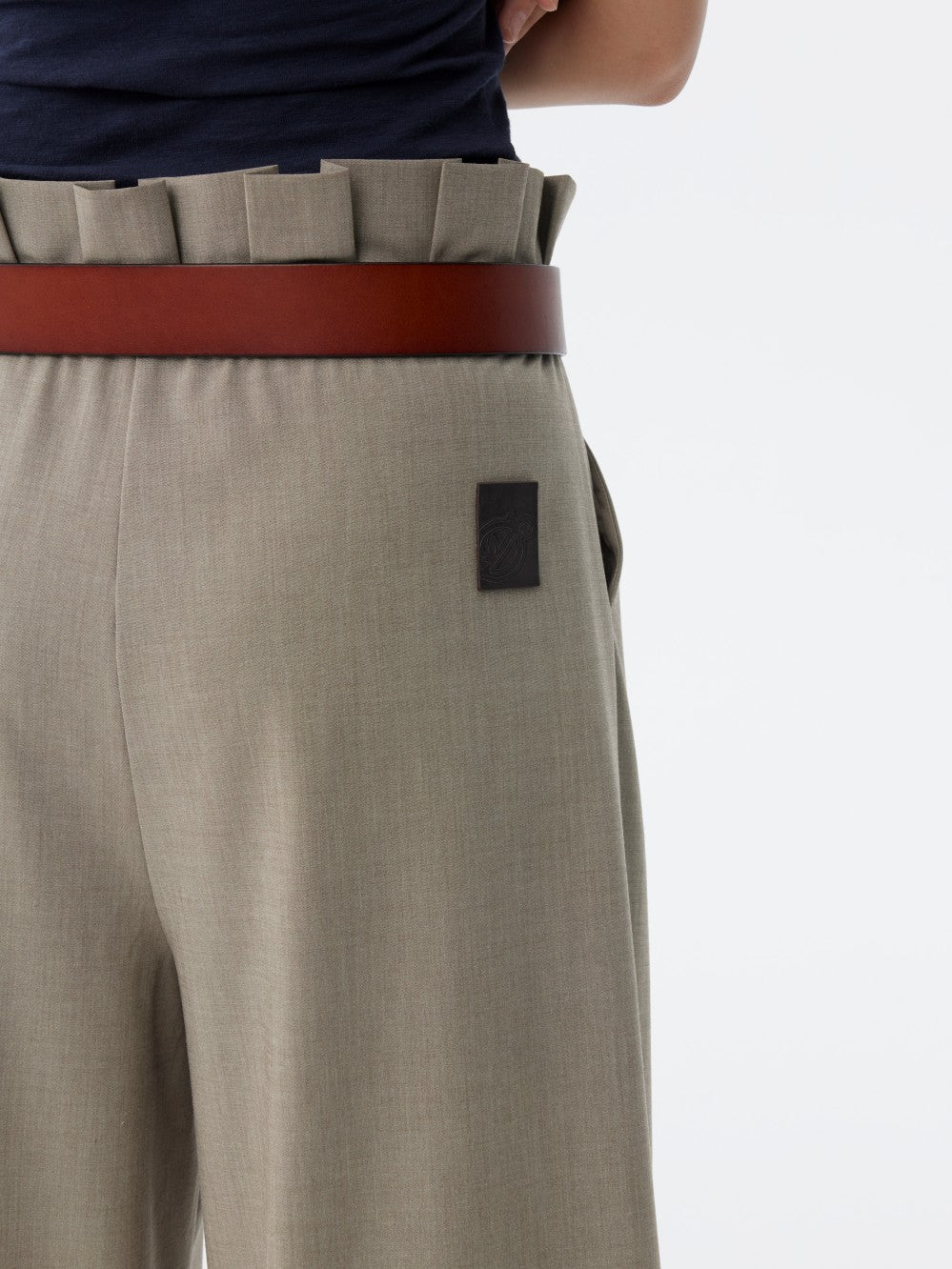 Petal Waist Loose Casual Pants