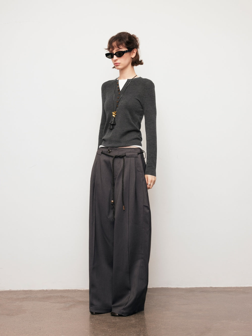 Wool knitted sweater